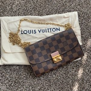 Authentic Louis Vuitton Croisett Chain Walet
